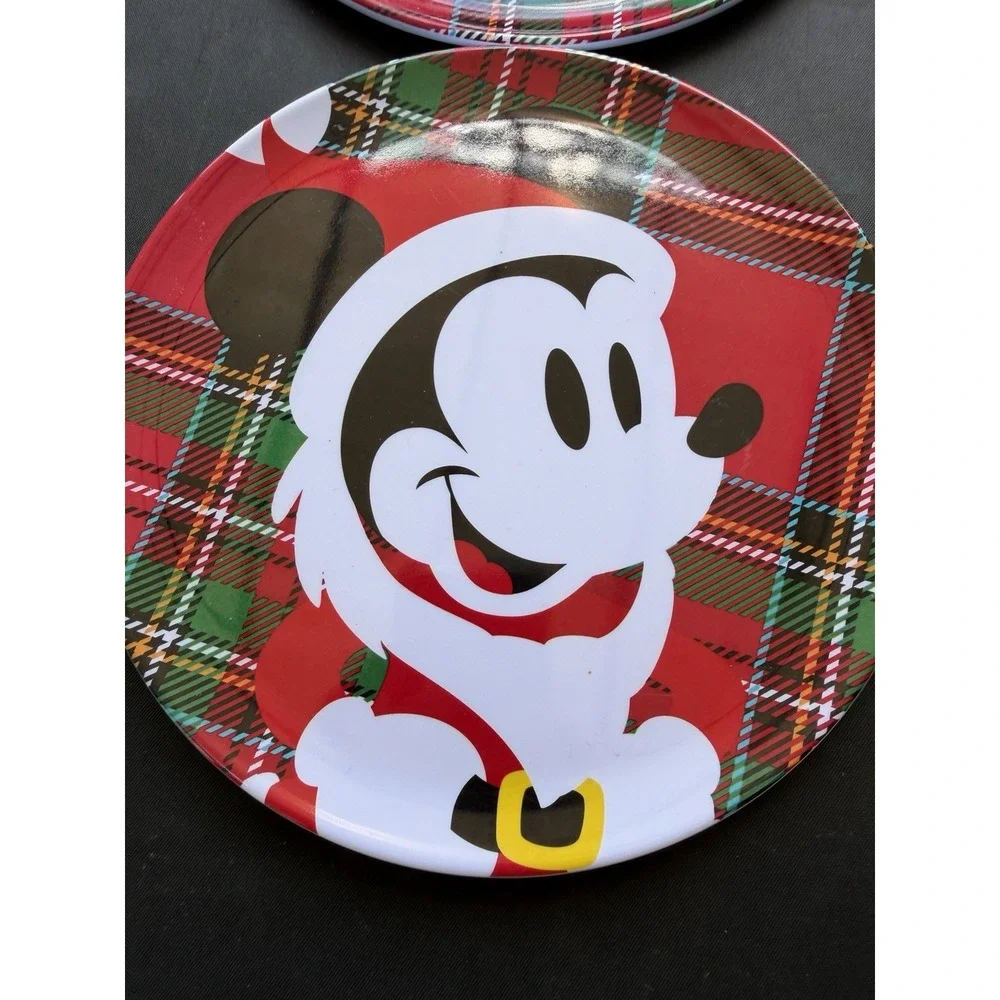 Disney Christmas Dessert/ Salad/display Plates Set of 4